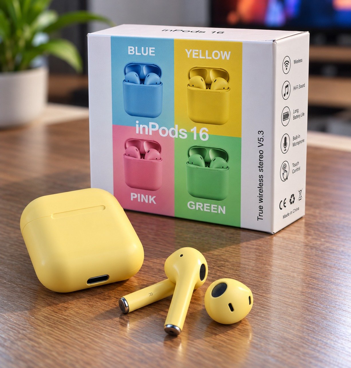 inPods 16 amarelos